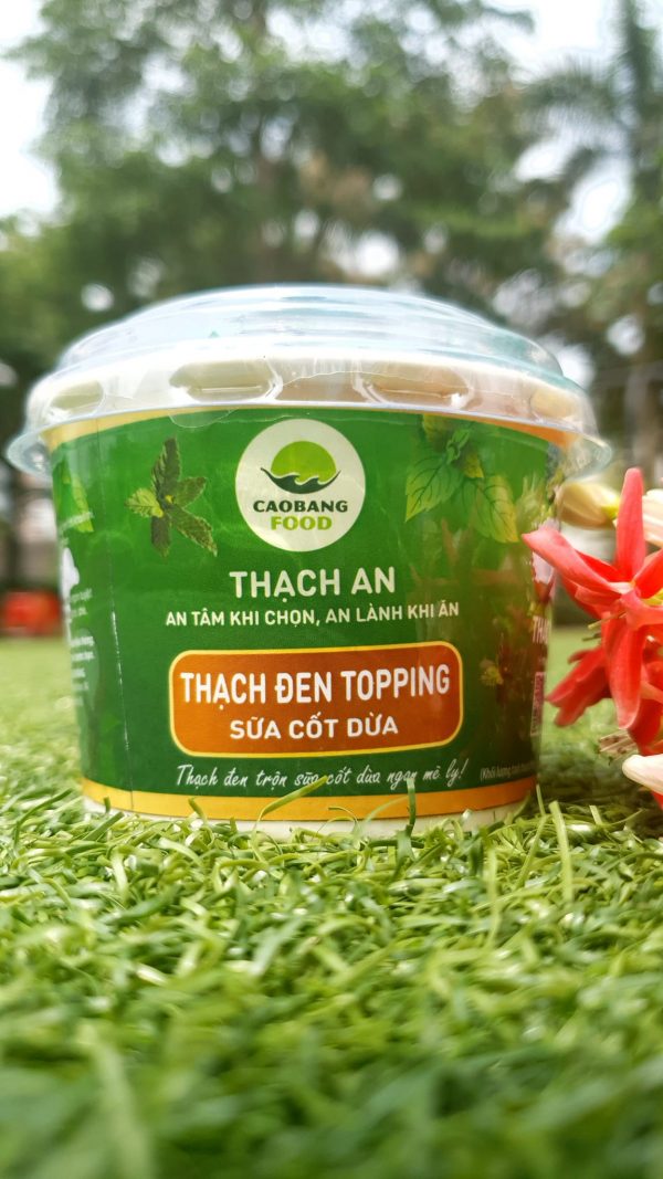 giá thạch đen topping