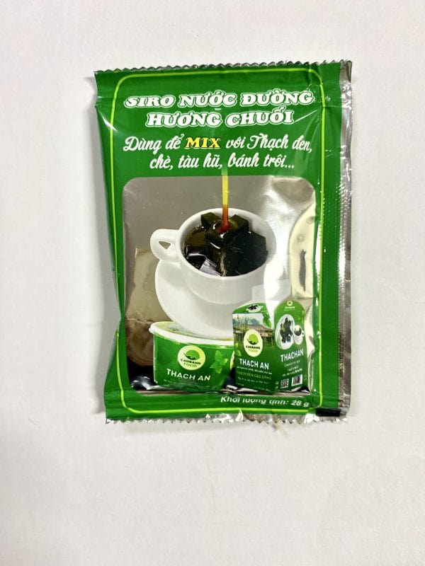 GÓI NƯỚC ĐƯỜNG HƯƠNG VỊ DẦU CHUỐI MIX THẠCH AN