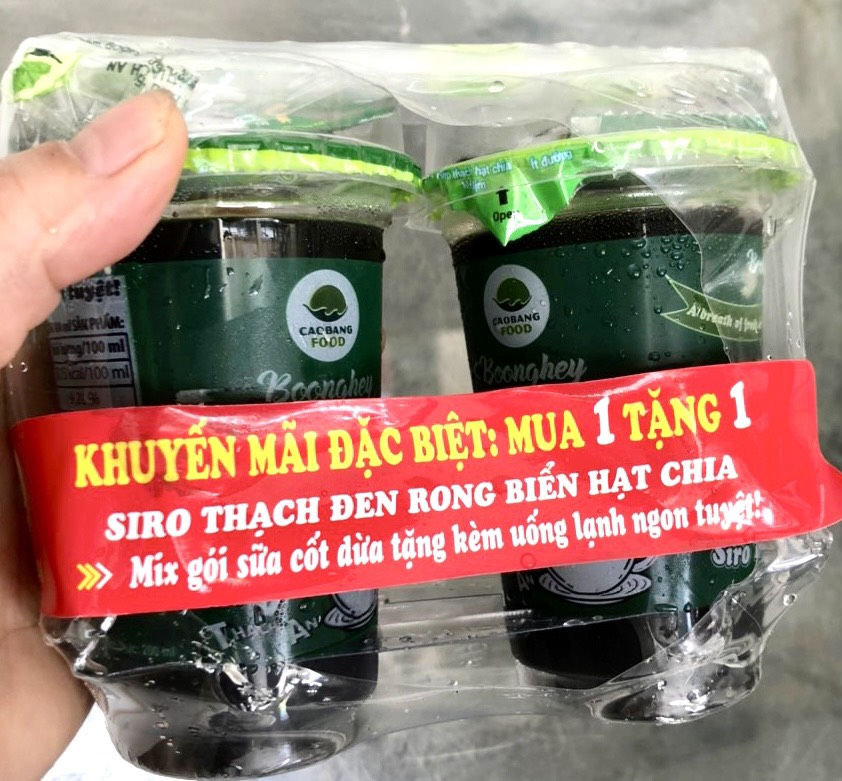 mua 1 tặng 1 thạch đen trân châu